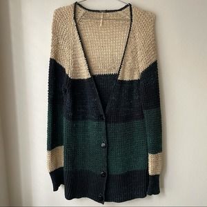 Free People Long Knit Cardigan Women's Medium